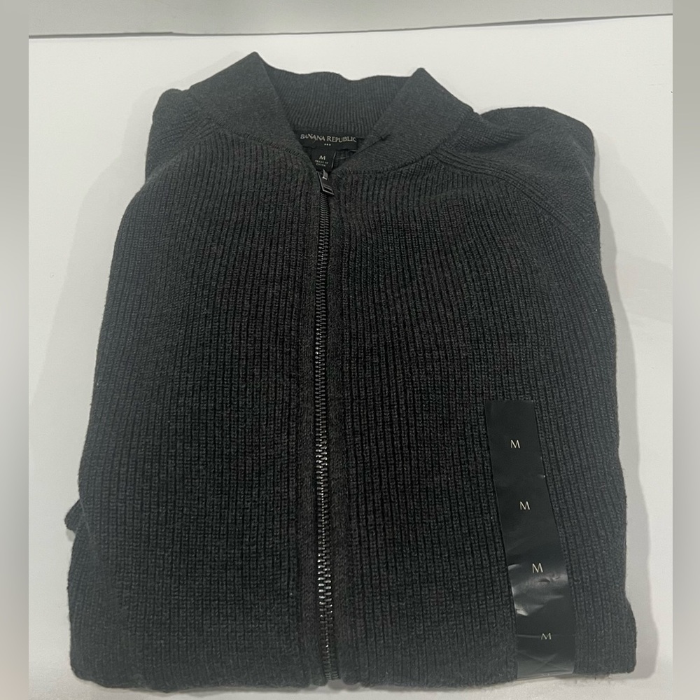 Men’s Banana Republic zipper sweaters (two)